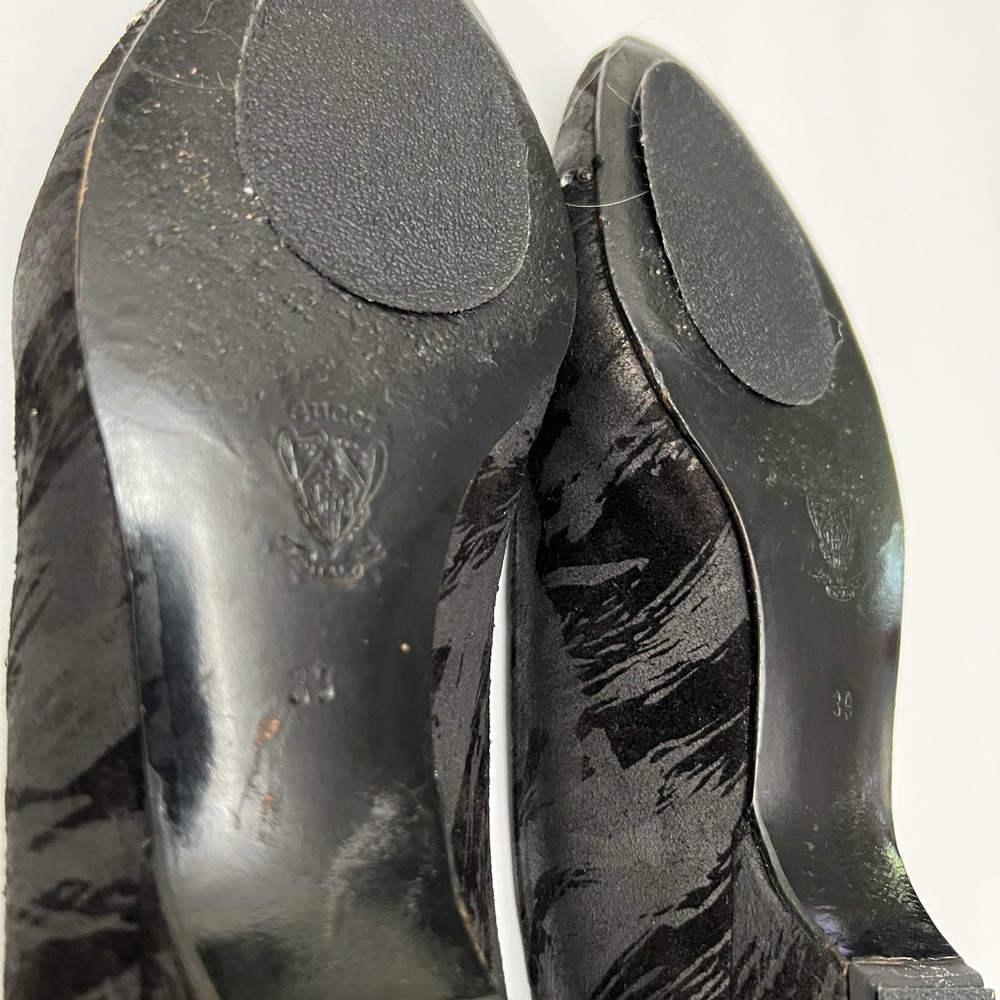 Vintage Gucci black flats size 39 Made in Italy - Picture 5 of 6